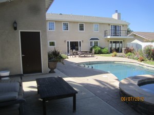 Exterior View Retractable Screen Doors installation in Sherman Oaks