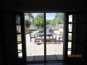 Interior View Double Set of Retractable Screen Doors in Sherman Oaks