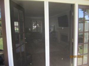 Double Set of Retractable Screen Doors in Sherman Oaks