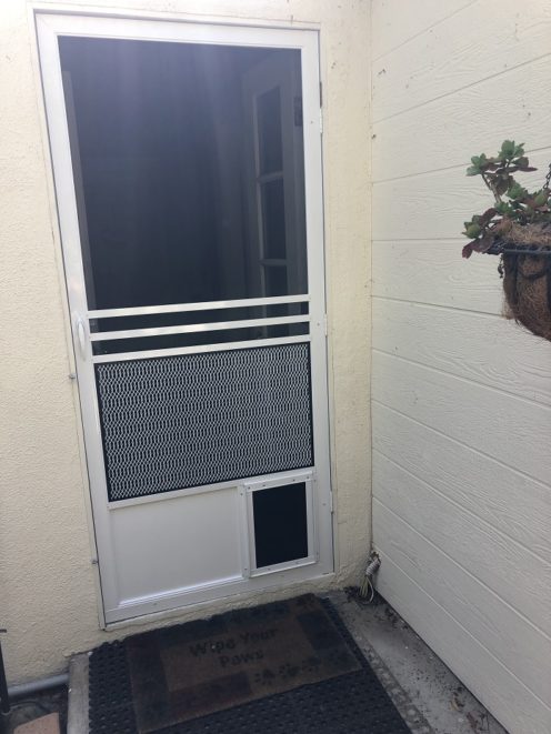 Custom Made Medium Pet Door in Woodland Hills